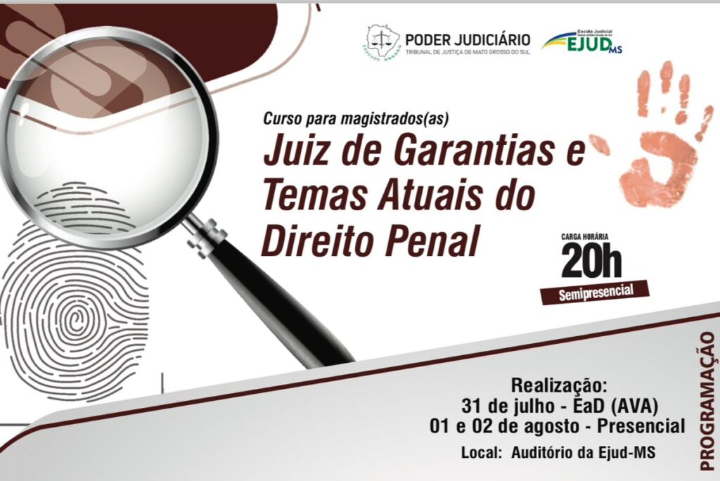 Presidente da ADEPOL-MS participará do curso “Juiz de Garantias e Temas Atuais do Direito Penal”