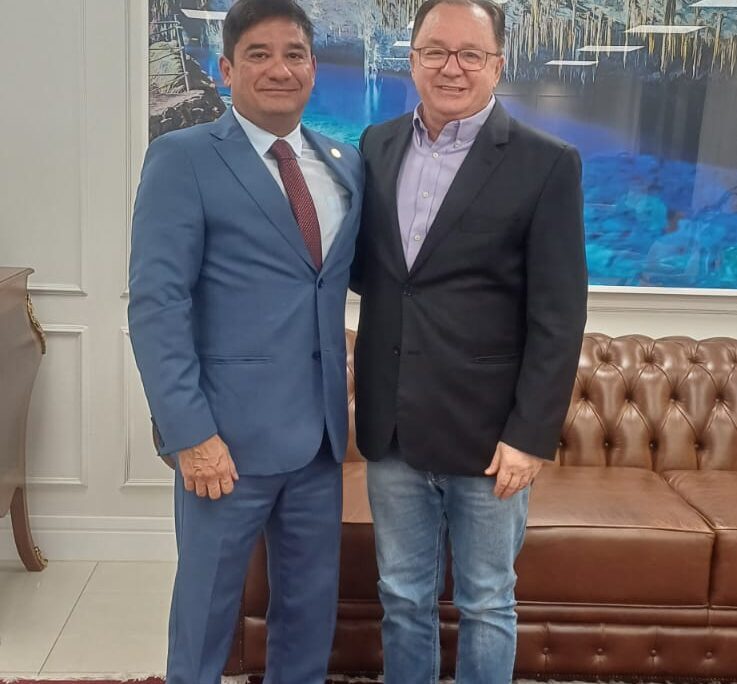 Presidente da Adepol-MS, Delegado André Matsushita, realiza visita institucional ao Presidente do TJMS