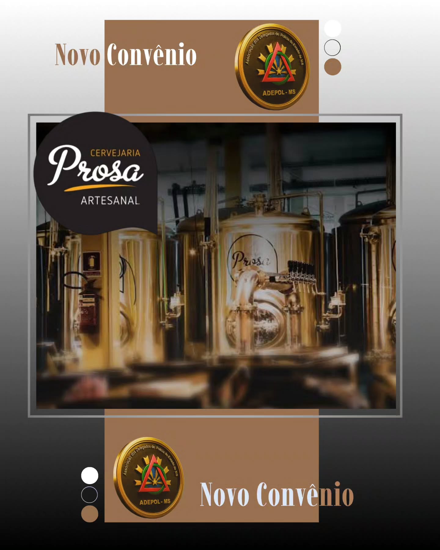 A ADEPOL-MS firma convênio com a  Cervejaria Prosa